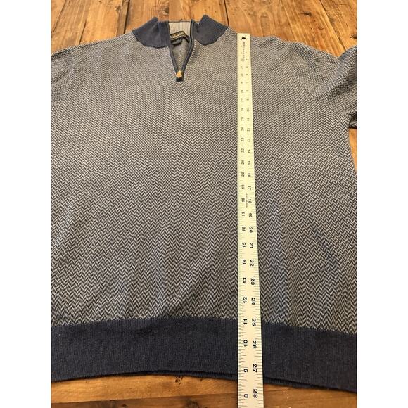 Brooks Brothers Cashmere Blend Quarter 1/4 Zip Pullover Sweater Size XXL - Picture 8 of 12